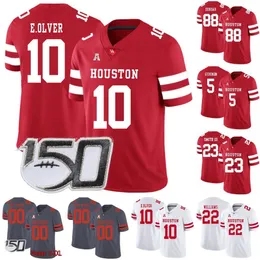 A3740 Custom Houston Cougars Football College Football Jersey Sofian Massoud Holman Edwards Maddox Kopp Cooper Lafebre Ike Ogbogu Clayton Tune