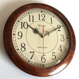 Japoński zegar ścienny w stylu Vintage Drewno Mechanizm zegarowy zegarki ścienne Watche Home Decor Sypialnia Silet Salom Duvar Saati Gift FZ569 201125