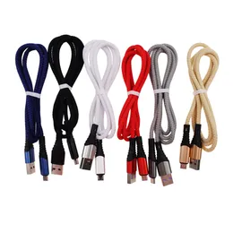 3A Schnellladung Typ C USB Micro V8 Datenkabel 1M Ladekabel für Samsung Huawei Xiaomi Android Telefon Ladegerät Kabel