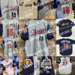 NUOVE 2001 California Angel 100 stagioni Tim Salmon Maglie Mo Vaughn Tyler Skaggs Mike Trout Shohei Ohtani Kole Calhoun Garret Anderson Albert