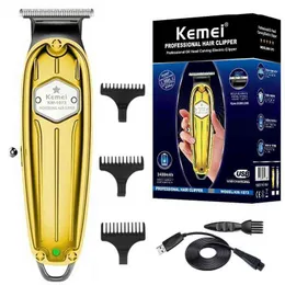 KEMEI 1973 Pro Electirc Full Metal Kapper Hair Trimmer Professionle Baard Trimmerfor Mannen Haar snijmachine lit jon 220624