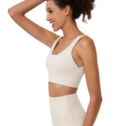 2022 Summer Summer Sport Bra Side والجانب الداخلي يمكن أن يرتدي اللياقة البدنية Top Women Lycra Fabric Push Up Yoga Gymwear T220725