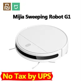 Xiaomi Mijia MI Sweeping Mopping Robot Dammsugare G1 för hemmladdlös tvätt 2200pa cyklon sug Smart planerad wifi332h
