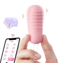 10 geschwindigkeit Vibrierende Ei Kegel Ball Vibratoren Für Frauen Kugel G-punkt Vaginal Drahtlose App Control Mini Vibrator sexy spielzeug Shop