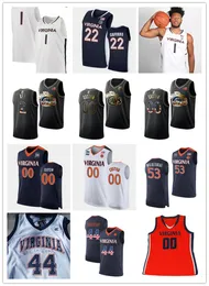 2022 NCAA Customia Cavaliers costurou camisa de basquete 3 Jeff Lamp Jerseys 14 Buzzy Wilkinson Malcolm 15 Brogdon 50 Ralph Sampson Jerseys