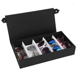 Watch Boxes & Cases Grids Eye Glasses Storage Box Protective Sunglasses Display Case Travel Jewelry OrganizerWatch Hele22