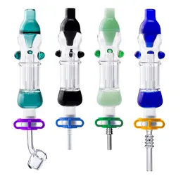 Love_e_cig NC015 Hookah Spill-proof Bubbler Smoking Pipe 10mm Quartz Ceramic Nail Clip In-Line Core Dab Rig Glass Water Bongs Pipes 4 Model Nails