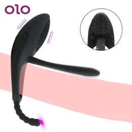 Olo 7 Speed ​​Speed ​​Penis Vibration Ring G-Spot Vibrador Pal