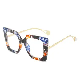 Óculos de sol MYALICE Oversized Square Anti Blue Light Óculos Feminino Marca Designer Personalidade Relógio Computador Proteja os Olhos Óculos