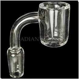 4mm Thick Quartz Banger Accessories Domeless Quartz Nail Flat top QuartzBanger 10mm 14mm 18mm male female for Glass bongs