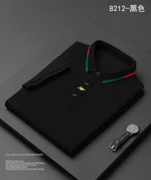 2022 High-End-Luxus neue Marke Paul Kurzarm-T-Shirt Männer Bee Poloshirt 100 % Baumwolle Revers Business Koreanische Sommerstickerei Herrenbekleidung Größe M-4XL