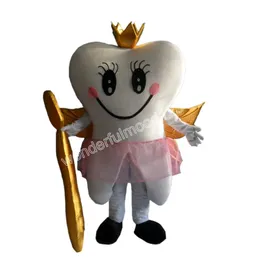 Festival Dress Tooth Angel Mascot Costumes Carnival Hallowen Gifts Unisex Adults Fancy Party Games Outfit Holiday Celebration Cartoon Character Outfits