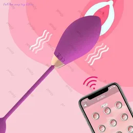 NXY vibratori nuova app telecomando senza fili bluetooth uovo di salto ricarica usb giocattoli del sesso per la donna amore prodotti sexo 220427