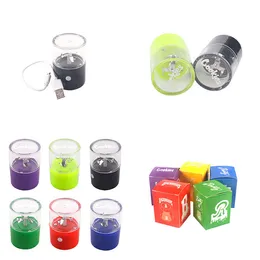 Portable Brand Electric Tobacco Grinder Smoking Accessories Rechargeable Dry Herb Smart miller crusher with Glass spice Chambers