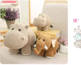 VIP Link 202535cm Mini Head Hippo Elephant Cuddle J220729