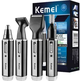 4 in 1 Trimmer Elettrico Uomo Donna Naso Orecchio Taglio Capelli Rasoio Ricaricabile Indolore Basette Sopracciglia Barba Tagliatore di Capelli Foy Casa