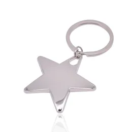 DIY Pentagram Keychains Creative Metal Keychain Bagage Decoration Key Chain Pendant Gift Keyring