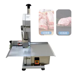 110V 220V Automatisk fryst köttbenskärmaskin Small Desktop Commercial Electric Bone Sawing Machine för skärben