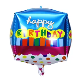 22 -дюймовая фольга шариковая украшение с днем ​​рождения алюминиевый фильм воздушные шары 4D Cartoon Decoration