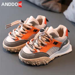 Size 21-30 Children Casual Anti-slip Chunky Sneakers for Boys Girls Baby Light Running Shoes Kids Footwear zapatillas de deporte 220516