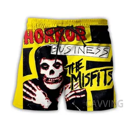 Shorts för män Mode Dam/Her 3D-print The Misfits Summer Beach Streetwear Herr Quick Dry Vacation H01Men's