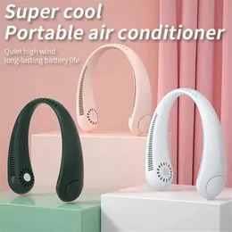 Mini -ventilator draagbare nek hangende ventilator USB oplaadbare 3 windsnelheden gratis persoonlijk voor thuiskantoor buiten 2022hot