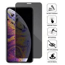 9D Anti Spy Tempered Glass For iPhone X XR XS 11 12 Pro Max Screen Protector 8 7 6 6S Plus 5 5S SE 2020 Private Glas Film