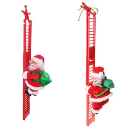 Вечеринка поставляет другое мероприятие Рождественское украшение, украшение электрической рождественской куклой Санта -Клауса с подъемами по лестнице с сумками, другие другие