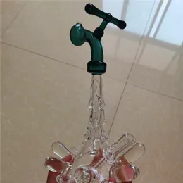 Glass Water Bong Dab Rig Functional Splash Hookah 10mm Female Joint Bubbler Pipe Craftbong