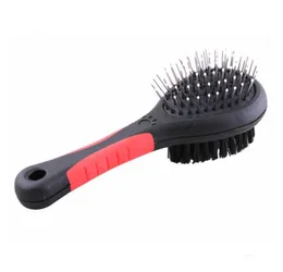 Two-Sided Dog Hair Brush Double-Side Pet Cat Grooming Borstes Rakes Tools Plast Massage Comb With Needle SN4901