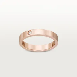 Signature Cde Wedding Band Love Ring per donna Uomo, acciaio al titanio 316L Pietre Gioielli di design Aneis Anel Bague Femme Design classico