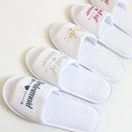 Party Decoration Wedding 1 Pair Disposable Bride Slippers To Be Bachelor Bridal Shower Bridesmaid Gift