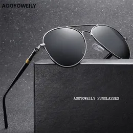 Luxury Mens Polarised Solglasögon Kör solglasögon för män Kvinnor Brand Designer Male Vintage Black Pilot UV400 220725