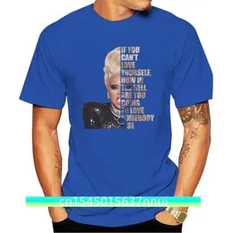 Rupaul ama te stesso T-shirt in cotone con tifoso da corsa LGBTQ nera ampia e unisex 220702