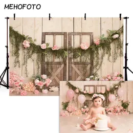 Mehofoto recém -nascido bebê fotografia floral cenários de estúdio fotográfico floral photo background birthday decorações do suporte T200318