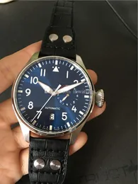 Nova Moda Homem Assista Alta Qualidade Relógio Mecânico Automático Movimento Relógios Negócios Relógio de Pulso Azul 46mm