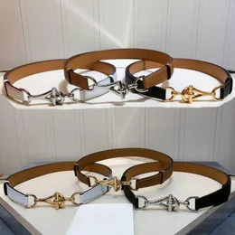 Belts Adjustable Women's Belt Versatile Cowhide Double Layer Lobster Pair Buckle 2.4cm With Waist BeltBelts BeltsBelts