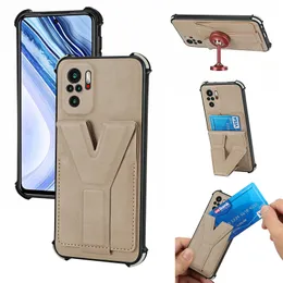 Xiaomi Mi 11 Lite Poco X3 NFCカードスロットYスタンドカバーRedmi Note 10 9 Pro 10s 9S TPU Bumper