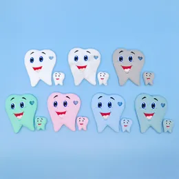 Cute Teeth Shape Silicone Teethers Food Grade Baby Teething Toys Dents Soothers Toddler Chewable Toys Gifts