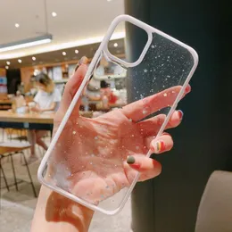 Obowiązuje do cukierków Kolor Glitter Pink Apple XS Max Telefon komórkowy Case XR Transparent iPhone