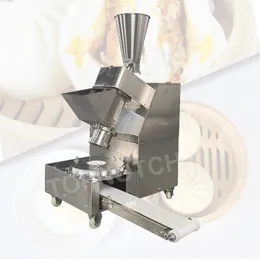 Automatische gedämpfte gefüllte Brötchenmaschine aus Edelstahl, kommerzielle Desktop-Brötchen-Baozi-Füllmaschine, Momo-Herstellungsmaschinen