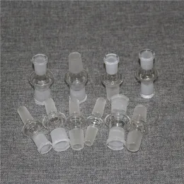 Hookahs Glass Down Stem Pipe Adapter 18mm hane till 14 mm kvinnlig reducerkontakt SLIT Diffusor för glasbongs vatten