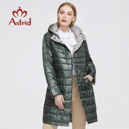 Astrid Autumn Winter Women's coat women warm long parka fashion thin Jacket hooded Hight Quality female clothing 1955 201128