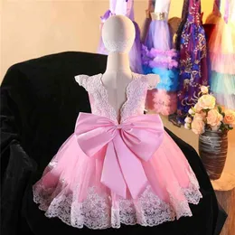 LZH Elegent småbarnflickor Backless Princess Dress for Girl Party Dresses Children Carnival Costume For Kids Dresses 1-5 Year 210329