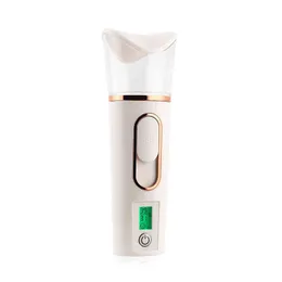 3In1 Facial Steamer Nano Skin Test Mist Sprayer Moisture Meter Power Bank USB Face Humidifier 220505