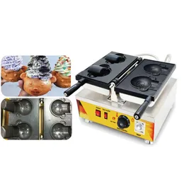 Lebensmittelverarbeitung Open Mouth Bear Head Eiscreme-Waffel-Taiyaki-Maschine