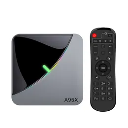 A95X F3 Air RGB Light Android TV Box Smart TV Amlogic S905X3 Android 9.0 4GB 32GB Dual Wifi 4K 60fps A95XF3 X3
