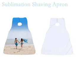 Sublimation Grooming Apron Cape Beards Trimming Catcher Bib Beard Hair Clippings Catchers for Shaving Beard Men Gifts