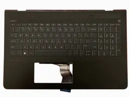 HPパビリオン用の新しいオリジナルラップトップハウジング15-CB 15-CK TPN-Q193バックライト付きパームレストキーボード926894-001