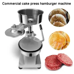 Hamburger Pres 100mm Ticari Paslanmaz Çelik Manuel Yuvarlak Et Şekillendirme Mutfak Makinesi Ev Oluşturma Burger Patty Maker